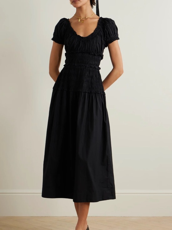 Doen Dresses & Skirts - Doen Leanne Smocked Midi Dress